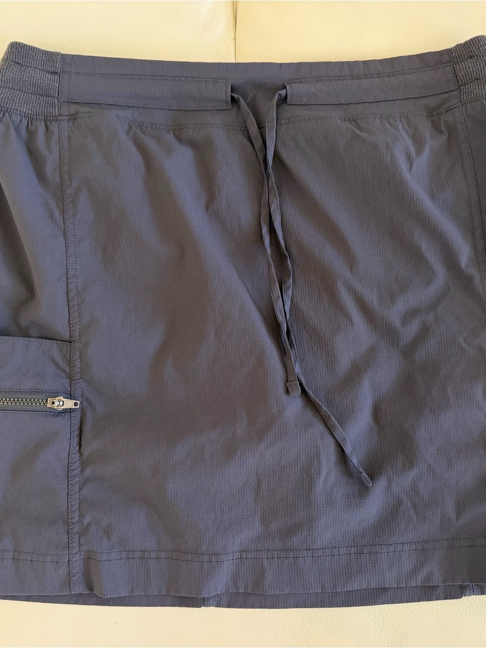 Te Verde Dark Grey Drawstring Skort